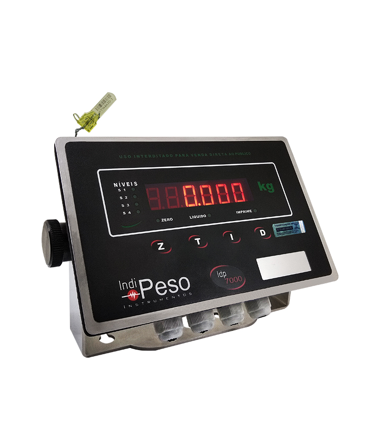 Indicador de Peso IDP7000 STANDARD³ em INOX com Saída Analógica - 176X115mm