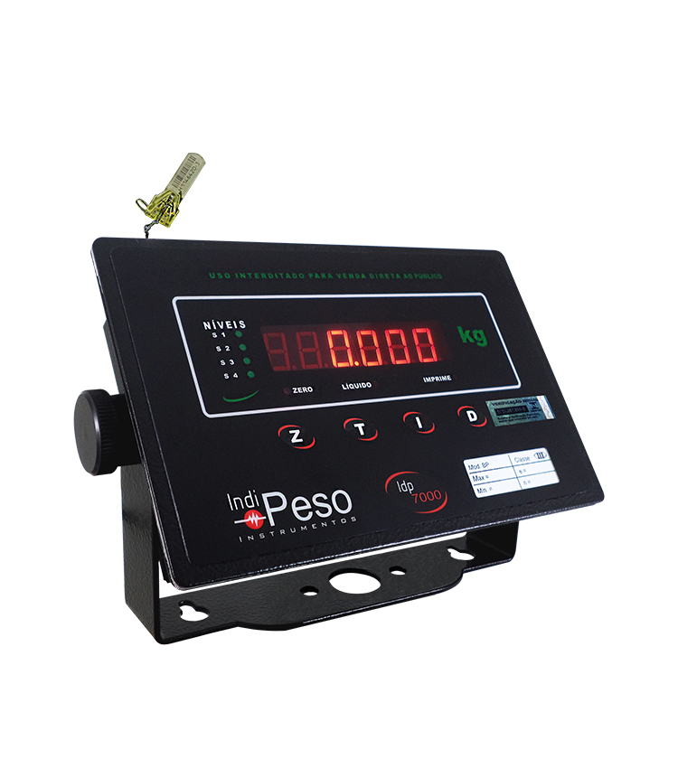 Indicador de Peso IDP7000-STANDARD em Aço Carbono com RS232 - 175x115mm
